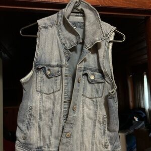 Denim Sleeveless Vest